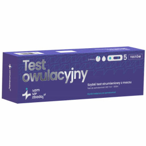 Test owulacyjny LH strumieniowy Sam Się Zbadaj - Skuteczne wyznaczanie dni płodnych i wsparcie planowania ciąży