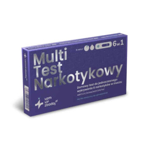 Test narkotykowy z moczu 6w1 Sam Się Zbadaj - Szybkie wykrywanie 6 najczęściej stosowanych substancji psychoaktywnych