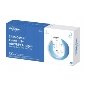 Szybki test combo 5w1 COVID grypa RSV Medomics - kompleksowa diagnostyka infekcji w 15 minut