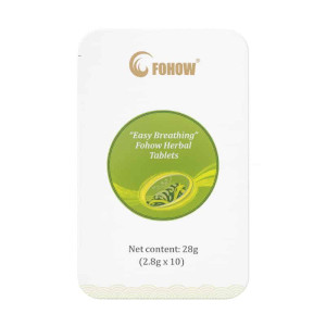 FOHOW Easy Breathing - ziołowe cukierki na gardło do ssania dla komfortu oddychania - 10 cukierków