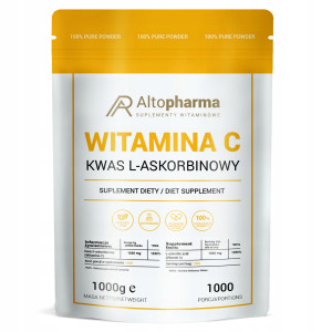 Witamina C 100 % Alto Pharma - Moc witaminy - 1kg w proszku