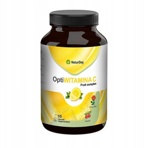 Opti WITAMINA C Fruit Complex NaturDay - Wsparcie odporności - 90 kapsułek