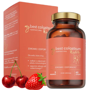 MyBestColostrum Kids MyBestPharm - Wsparcie odporności dla dzieci - 60 pastylek do ssania