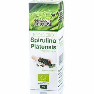 BIO spirulina w tabletkach Bio Organic Foods - Dla dbających o zdrowy styl życia