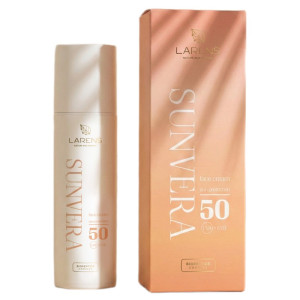 Sunvera SPF 50 Larens- Krem do twarzy z wysoką ochroną UV i intensywnym nawilżeniem - 50 ml
