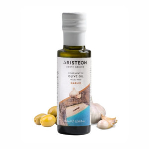 Oliwa z oliwek czosnkowa Aristeon Bio Organic Foods - Naturalny aromat świeżego czosnku