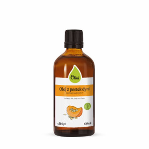 Olej z pestek dyni Olini - Bogactwo nienasyconych kwasów tłuszczowych - 100 ml, 250 ml, 500 ml