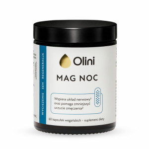 Magnez na noc Olini - wsparcie wyciszenia i regeneracji - 60 kapsułek wegańskich