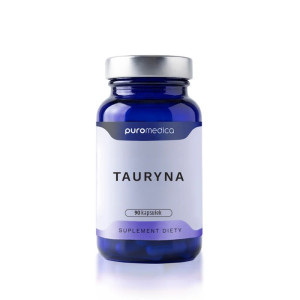 Tauryna w kapsułkach Puromedica - Wsparcie dla energii i aktywności - 90 kapsułek