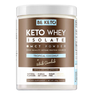 Keto Izolat Białka z olejem MCT BeKeto 300 g - Różne smaki Kokos & biała czekolada