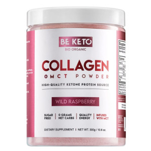 Kolagen z olejem MCT BeKeto w proszku 300 g - Różne smaki Dzika malina