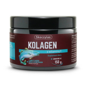 Kolagen z dorsza atlantyckiego z witaminą C w proszku Skoczylas - 150 g