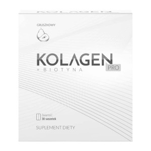 Kolagen PRO + Biotyna Nutricion House Naturalny kolagen rybi - 30 saszetek Gruszkowy