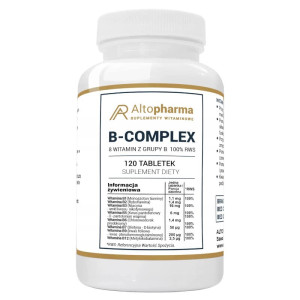 Witamina B Complex 100% RWS 8 witamin z grupy B Alto Pharma - 120 tabletek