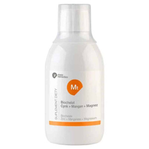 Biochelat Mt Cynk + Mangan + Magnez Uzupełnij niedobry minerałów Invex Remedies – 300 ml