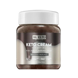 Keto Krem z Olejem MCT BeKeto - Różne Smaki 250 g Orzech laskowy