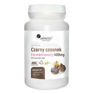 Czarny czosnek fermentowany ABG10+ 400 mg Aliness - 100 kapsułek