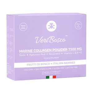 Kolagen morski VeriBosco 7500 mg o smaku owoców leśnych w saszetkach The Collagen Company 10 saszetek
