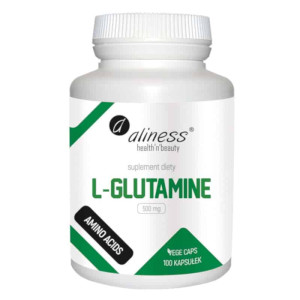 L-Glutamine 500 mg Aliness - Zdrowie i witalność - 100 kapsułek
