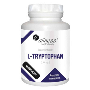 L-Tryptophan 500 mg Aliness - Równowaga psychiczna - 100 kapsułek