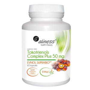 Tokotrienols Complex Plus 50 mg - Evnol Suprabio Aliness - 60 kapsułek