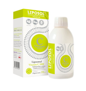 Liposomalna Witamina C 1000 LIPOSOL Aliness - Suplement diety w płynie - 250 ml Cytrynowy