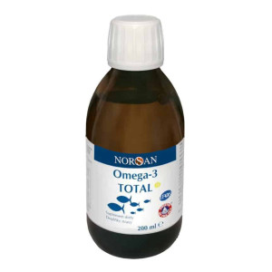 Norsan Omega 3 TOTAL z naturalnym olejem rybnym 2000 mg - 200 ml Cytrynowy
