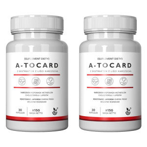 A-tocard - Wspomaga serce i prawidłowy poziom cholesterolu 2 opakowania