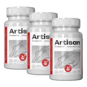 Artisan - Wspomaga stawy, kolana i plecy Promocja 3 opakowania