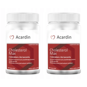 Acardin Cholesterol Max NGS - Wspomaga układ krążenia 2 opakowania