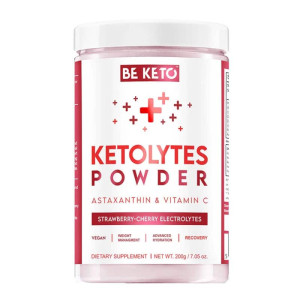 Elektrolity Ketolytes w proszku BeKeto - Różne smaki - 200 g Wiśnia-Truskawka