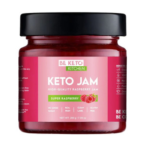 Keto Dżemy od Beketo - Smak bez Kompromisów i Minimalna Ilość Węglowodanów - 200 g Malinowy
