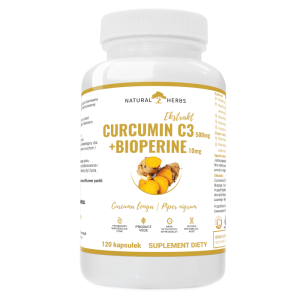 Curcumin C3 Bioperine Alto Pharma - Wspomaga zdrowie stawów oraz funkcjonowanie układu nerwowego 120 kapsułek