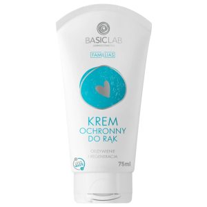 Ochronny krem do rąk BASICLAB - Wspomaga regenerację suchych, szorstkich i podrażnionych dłoni - 75 ml