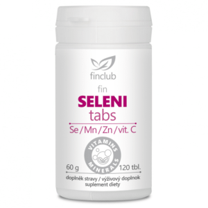 Selenitabs Finclub - Selen, cynk, mangan i witamina C- 120 tabletek