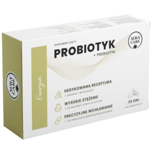 Energia AURA CARE - Probiotyk + prebiotyk - 30 kapsułek