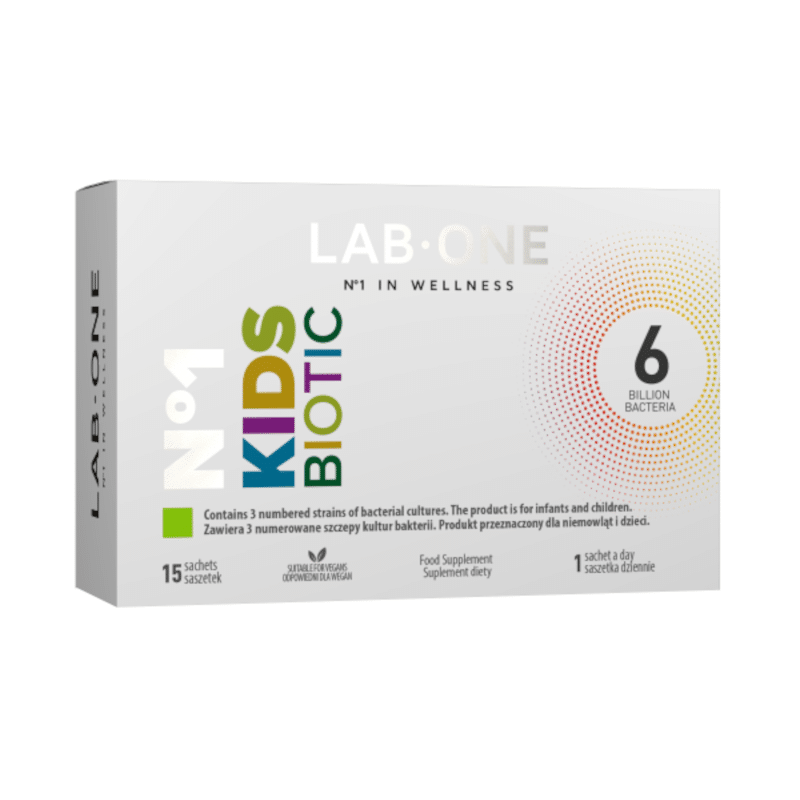 N°1 KidsBiotic LAB ONE - Wsparcie dla zdrowia jelit Twojego dziecka - 15 saszetek