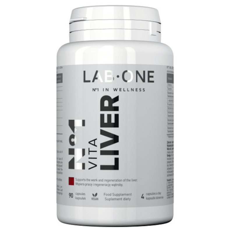 N°1 Vita Liver LAB ONE - Wsparcie funkcji wątroby - 90 kapsułek