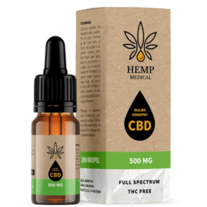 Olejek konopny 5% Hemp Medical - Ekstrakt z konopi włóknistych 100% naturalne - 500 mg