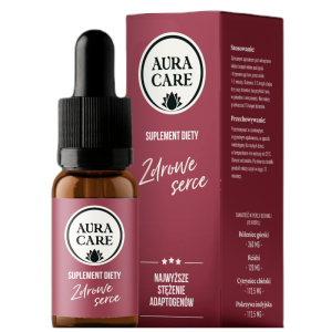 Zdrowe serce AURA CARE - Naturalne wsparcie dla serca i układu krążenia - 15ml, około 300 kropli