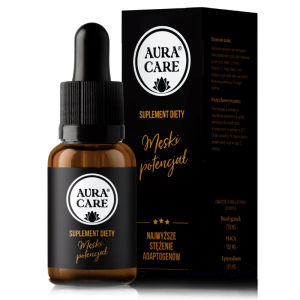 Męski potencjał AURA CARE - Naturalne wsparcie dla mężczyzn - 15ml, około 300 kropli