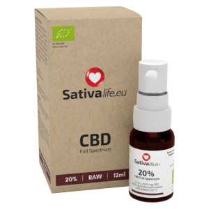 Olejek CBD 20% Sativa Life - Naturalne wsparcie zdrowia - 12 ml