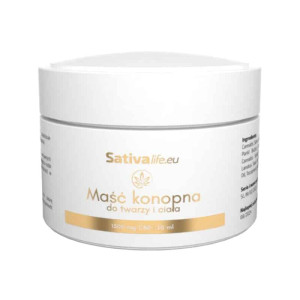 Maść Konopna 1500 mg CBD Sativa Life - Do twarzy i ciała - 50ml, 150ml 50 ml