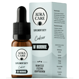 Cukier w normie Aura care - Berberys, Gurmar, Morwa biała, Cynamon, Chaga - 15 ml