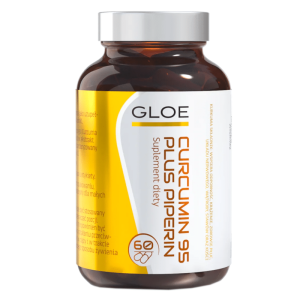 Curcumin 95 plus piperin Gloe - Wsparcie zdrowia i witalności - 60 kapsułek