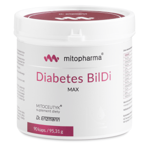 Diabetes BilDi Max MSE Mitopharma - Wsparcie dla osób z zaburzeniami gospodarki cukrowe - 90 kapsułek