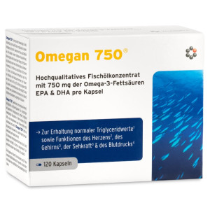 Omegan 750 Mitopharma - Kwasy tłuszczowe omega-3 - 60 i 120 kapsułek 120 kapsułek