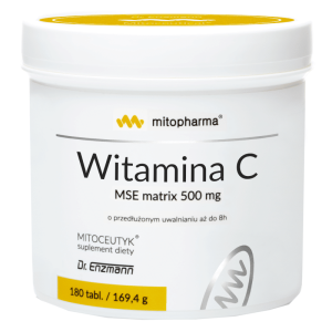 Witamina C MSE matrix Mitopharma - Wsparcie odporności - 90 i 180 tabletek 180 tabletek