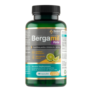 Bergamil Forte Xenico Pharma - Cholesterol - Smak bergamotki 90 kapsułek