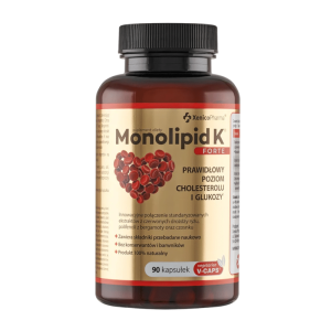 Monolipid K forte Xenico Pharma - Prawidłowy cholesterol 90 kapsułek